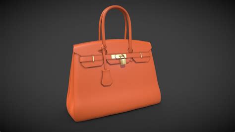 hermes bag 3d model